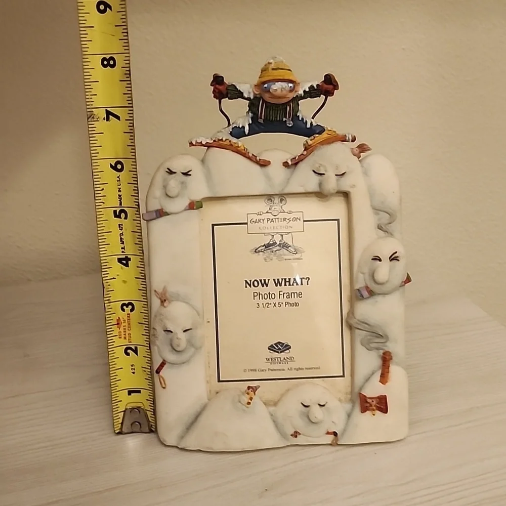 Gary Patterson skiing photo frame